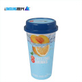 14oz 400 ml Injektion Boba Milk Tea Tasse im Schimmelpilz Etikett Getränkesaft Trinkbecher IML -Tasse mit Deckel